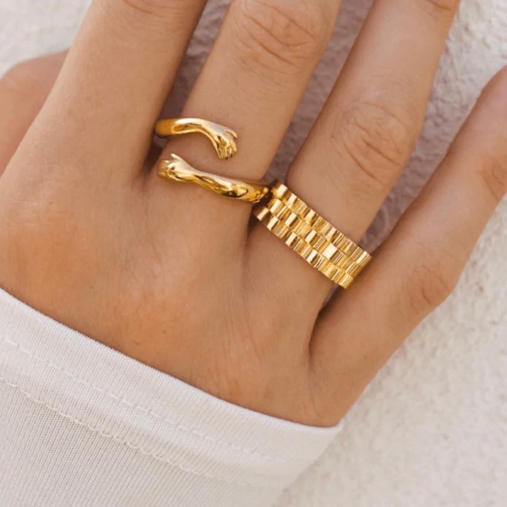 Waterproof chain gold plated ring - Picture 2 of 6